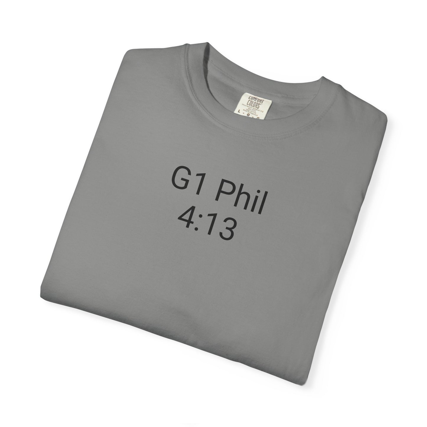 Inspirational Unisex T-Shirt with G1 Phil 4:13 Design