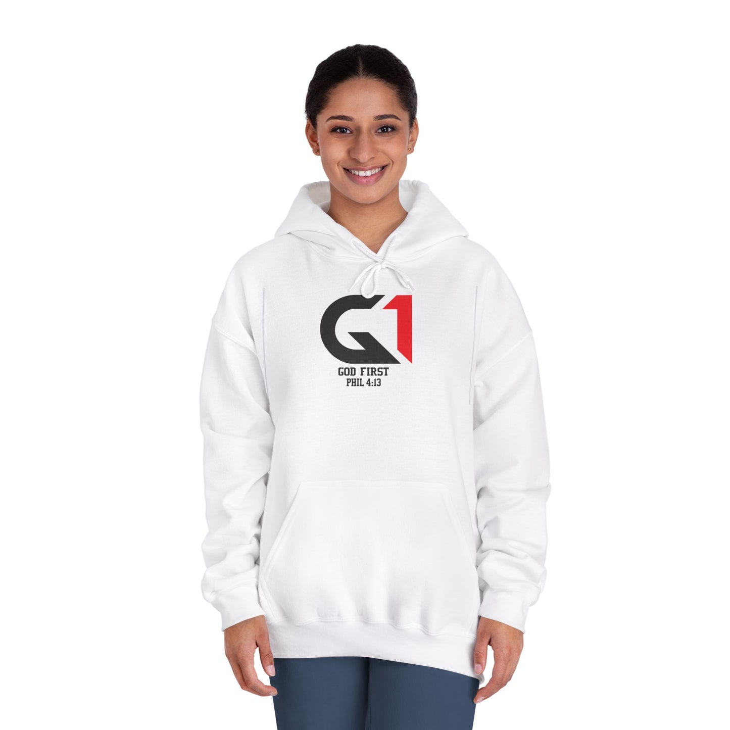 Inspirational Hoodie - God First Sweatshirt, Faith Apparel, Casual Wear, Christian Gift, Everyday Comfort