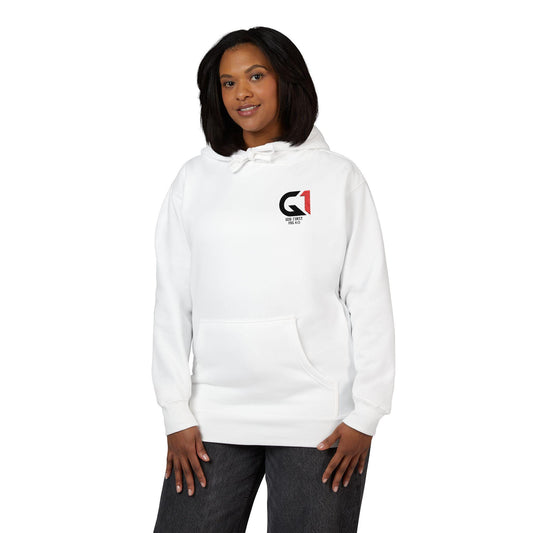Unisex Fleece Hoodie with Stylish Logo | Cozy Casual Sweatshirt for All Seasons | Perfect Gift for Friends, Birthdays, Holidays
