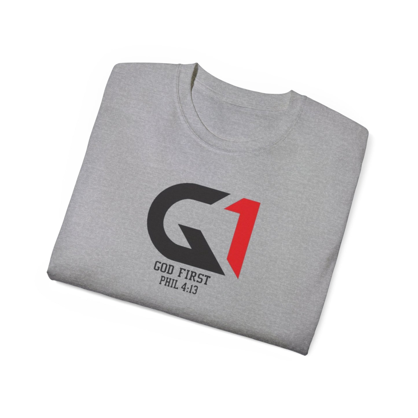 Faith-Inspired Unisex Tee, God First Tee, Christian Apparel, Spiritual Gift, Motivational Shirt, Everyday Casual Wear