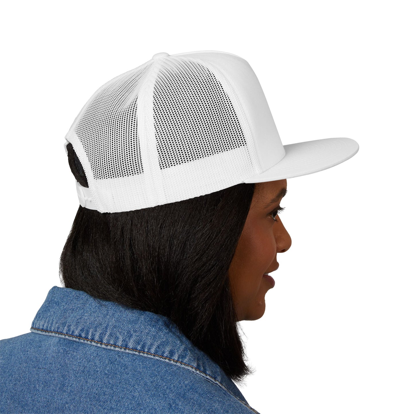 Stylish Embroidered 5 Panel Trucker Cap, Summer Hat, Outdoor Cap, Vintage Cap, Unisex Fashion Accessory