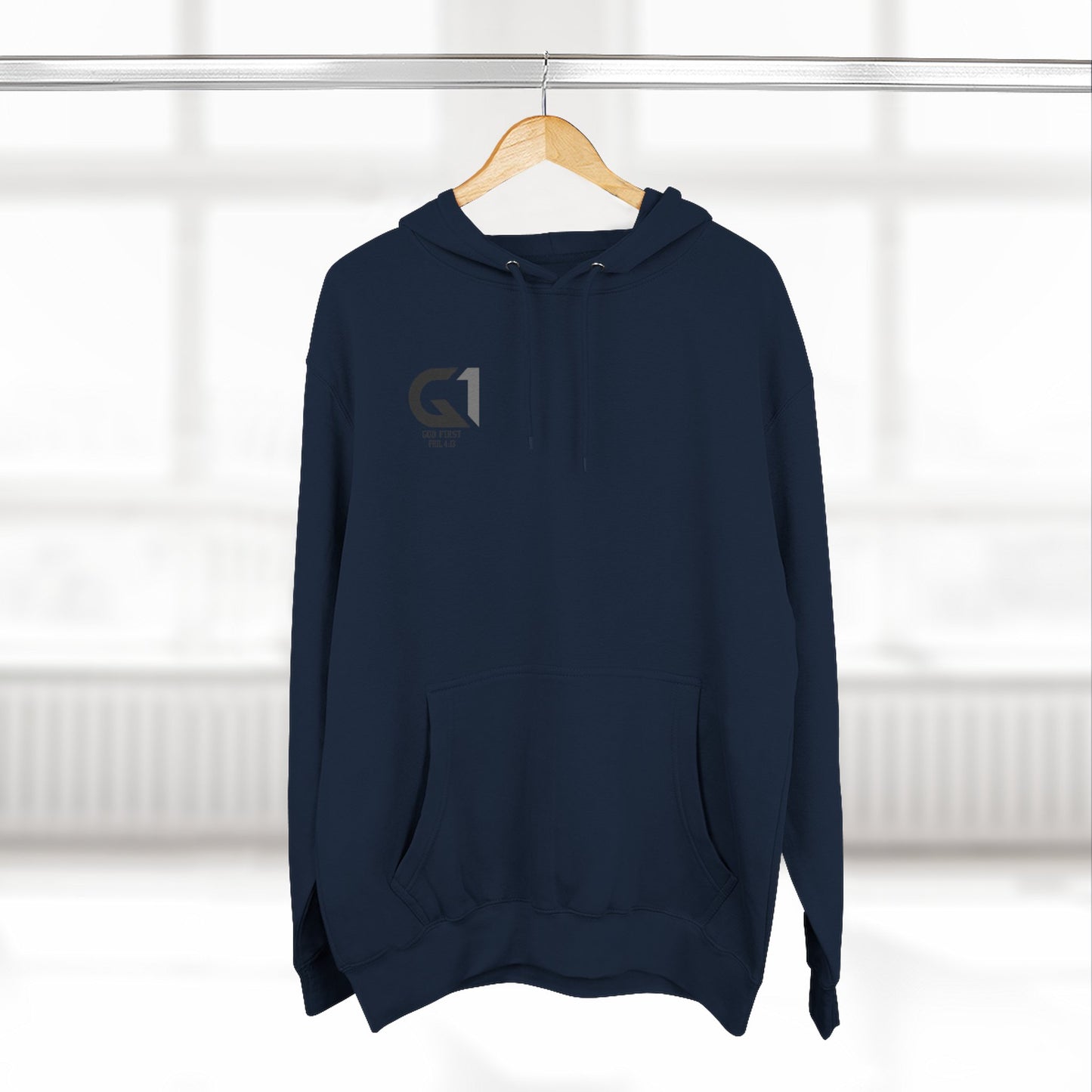 Inspiring Three Panel Fleece Hoodie, Motivational Sweatshirt, Faith-Based Apparel, Casual Christian Wear, Gift for Him/Her