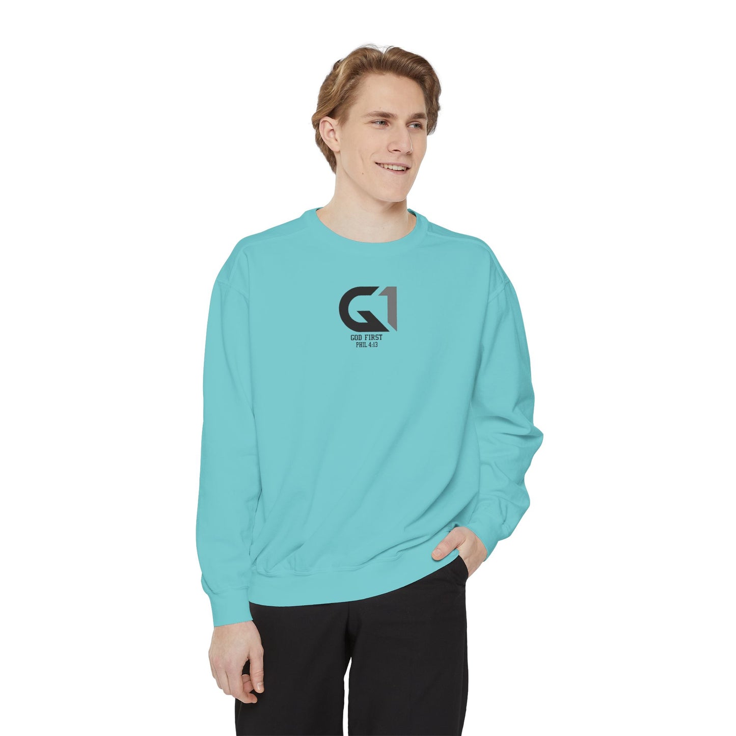 Cool Casual Unisex Garment-Dyed Sweatshirt