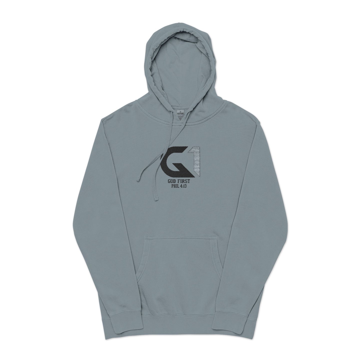 Unisex Pigment-Dyed Hoodie (Embroidery)