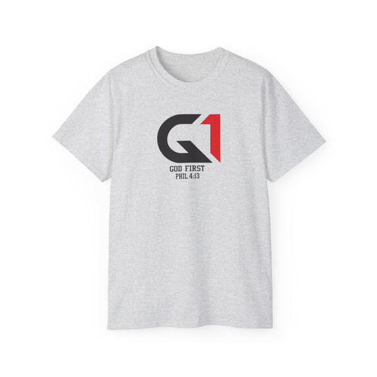 Faith-Inspired Unisex Tee, God First Tee, Christian Apparel, Spiritual Gift, Motivational Shirt, Everyday Casual Wear