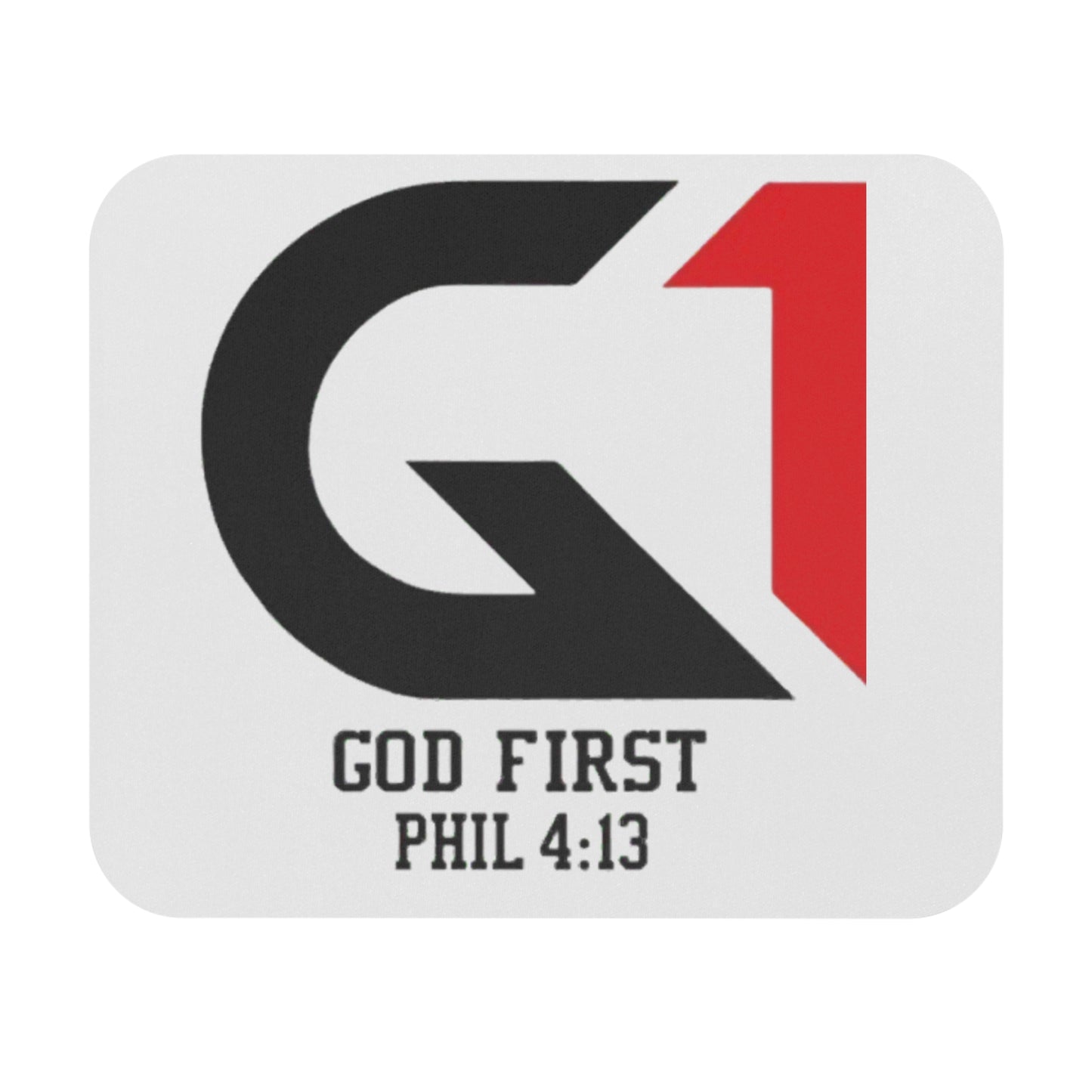 Inspirational Mouse Pad, God First Desk Accessory, Christian Gifts, Office Decor, Computer Accessories, Faith-Based Decor
