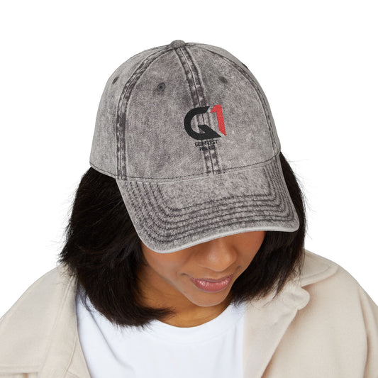 Vintage Embroidered Cap, Distressed Dad Hat, Casual Headwear, Gift for Him, Outdoor Fashion Accessory, Retro Style Baseball Cap