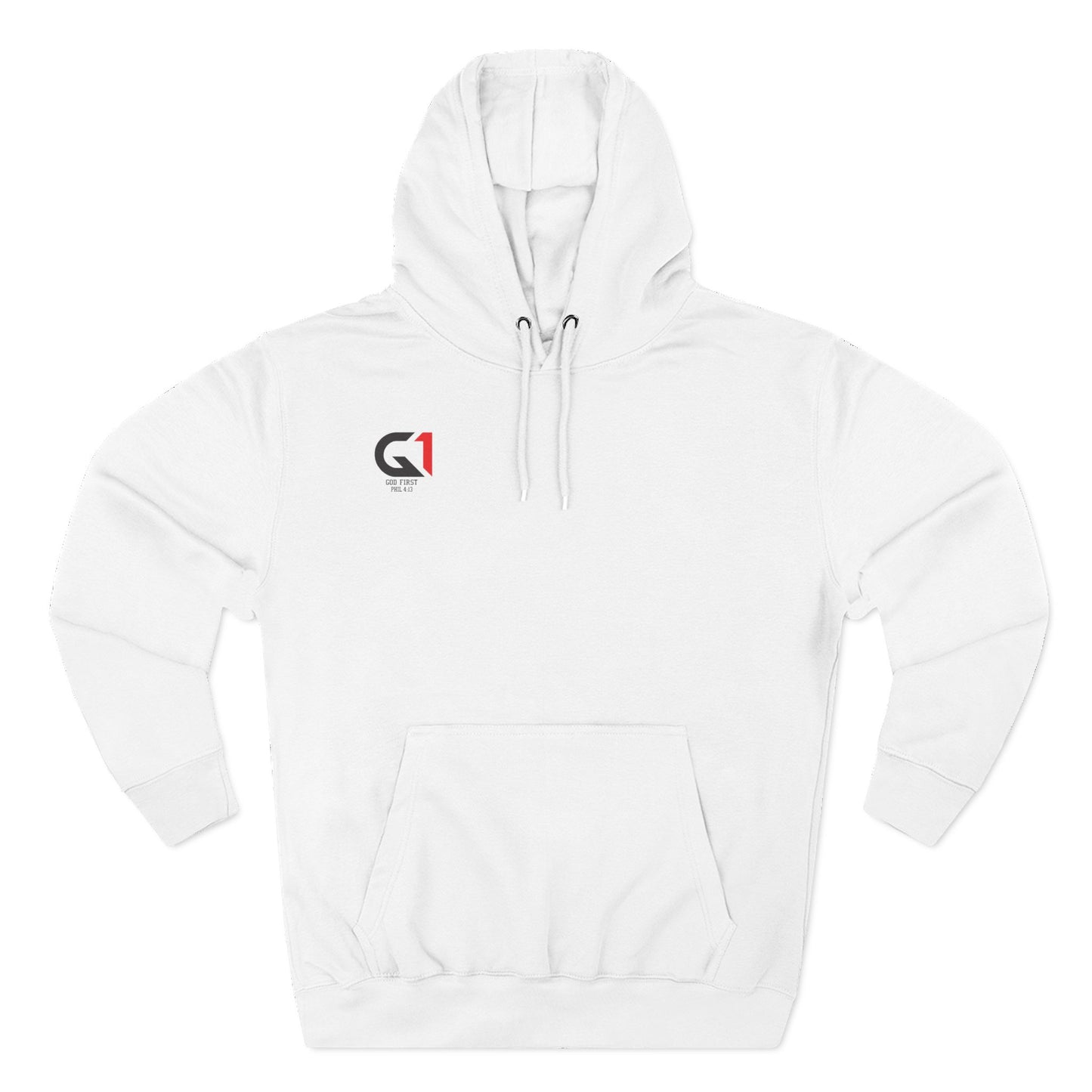 Inspirational Three-Panel Fleece Hoodie, Motivational Sweatshirt, Faith-Based Apparel, Casual Christian Wear, Gift for Him/Her