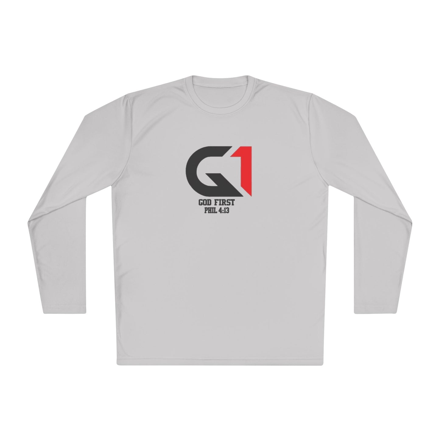 "God First" Unisex Lightweight Long Sleeve Tee - Perfect for Casual Wear, Gym, Gifts, and Everyday Comfort