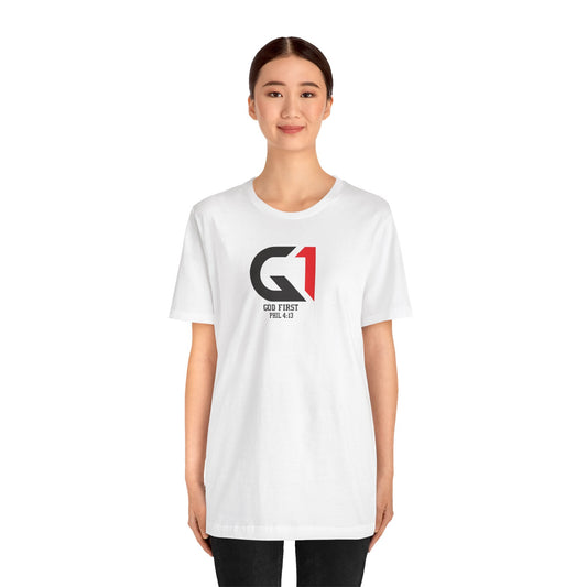 God First Unisex Jersey Tee - Faith-Based Casual Wear
