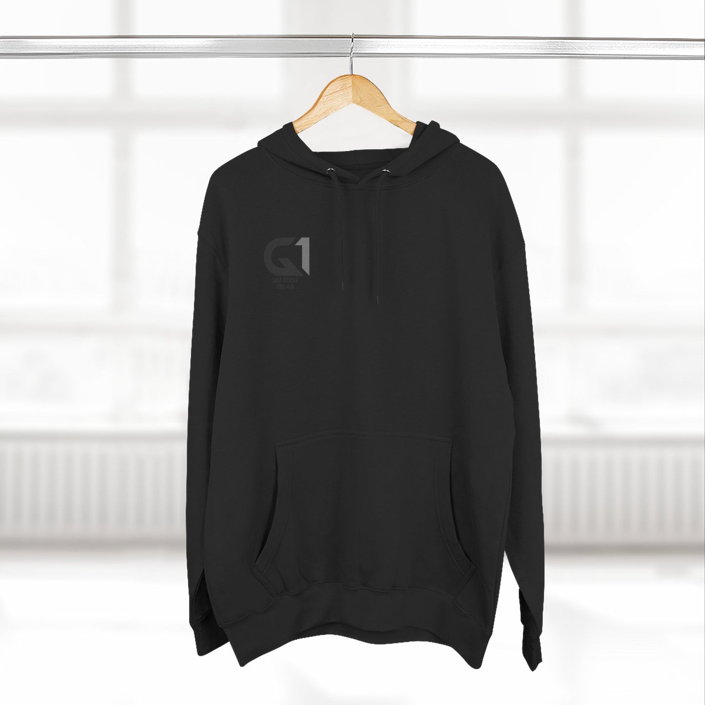 Inspiring Three Panel Fleece Hoodie, Motivational Sweatshirt, Faith-Based Apparel, Casual Christian Wear, Gift for Him/Her