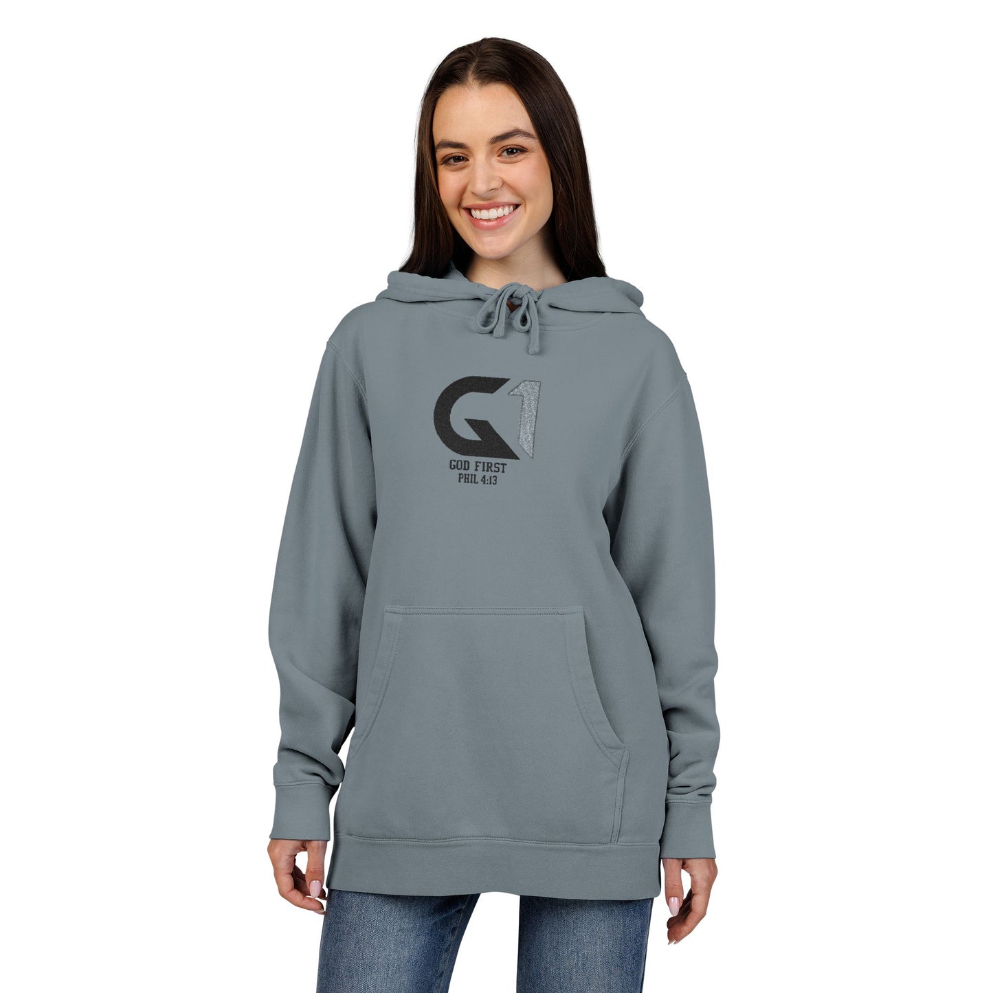 Unisex Pigment-Dyed Hoodie (Embroidery)