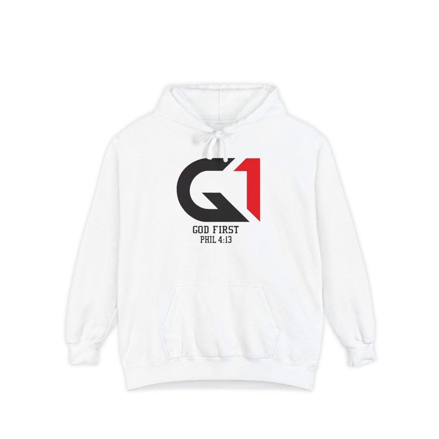 Inspirational God First Hoodie, Unisex Spiritual Sweatshirt for Faith Lovers, Gift for Youth Group Events, Casual Church