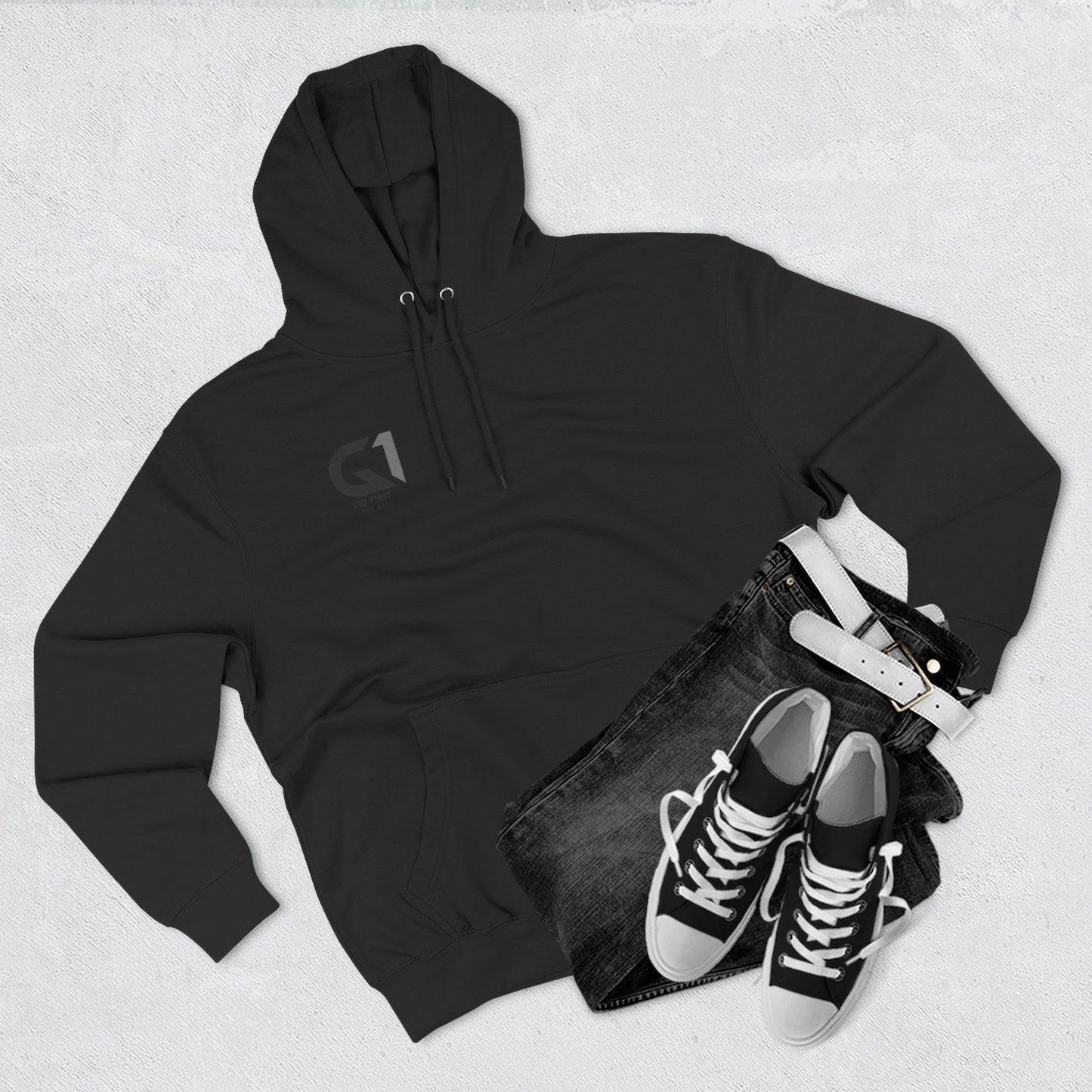 Inspiring Three Panel Fleece Hoodie, Motivational Sweatshirt, Faith-Based Apparel, Casual Christian Wear, Gift for Him/Her