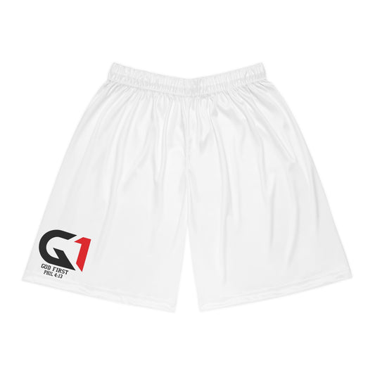 God First Basketball Shorts - Motivational Athletic Wear
