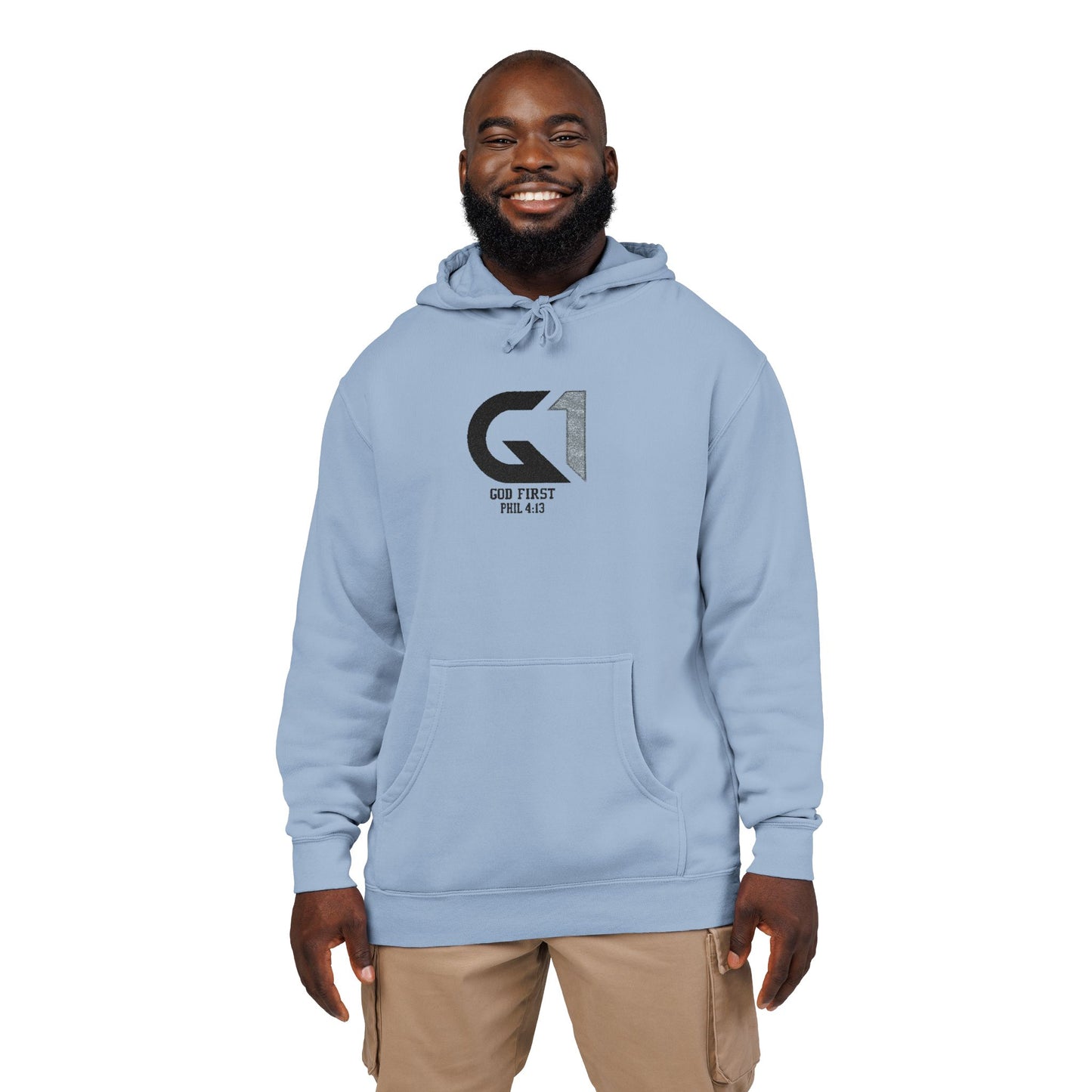 Unisex Pigment-Dyed Hoodie (Embroidery)