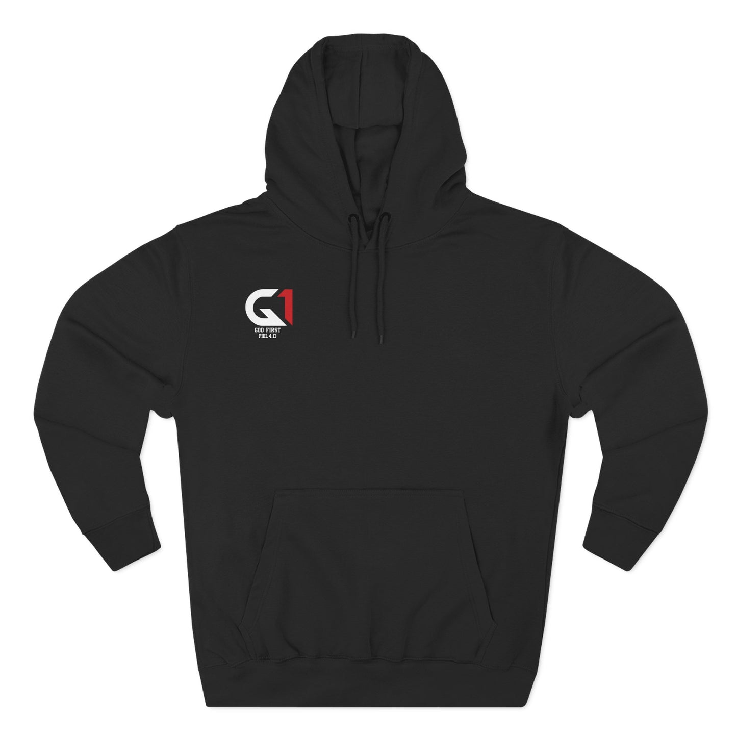 Inspirational Three-Panel Fleece Hoodie, Motivational Sweatshirt, Faith-Based Apparel, Casual Christian Wear, Gift for Him/Her