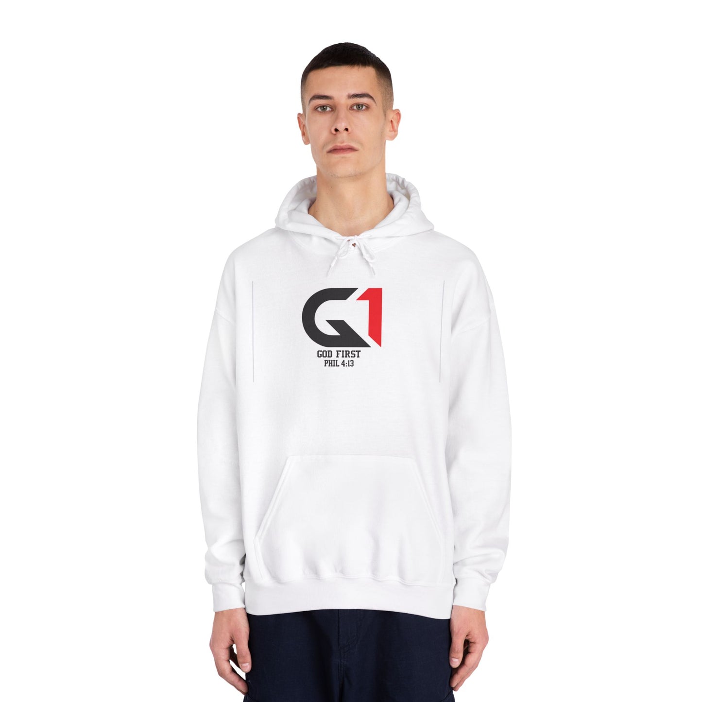 Inspirational Hoodie - God First Sweatshirt, Faith Apparel, Casual Wear, Christian Gift, Everyday Comfort