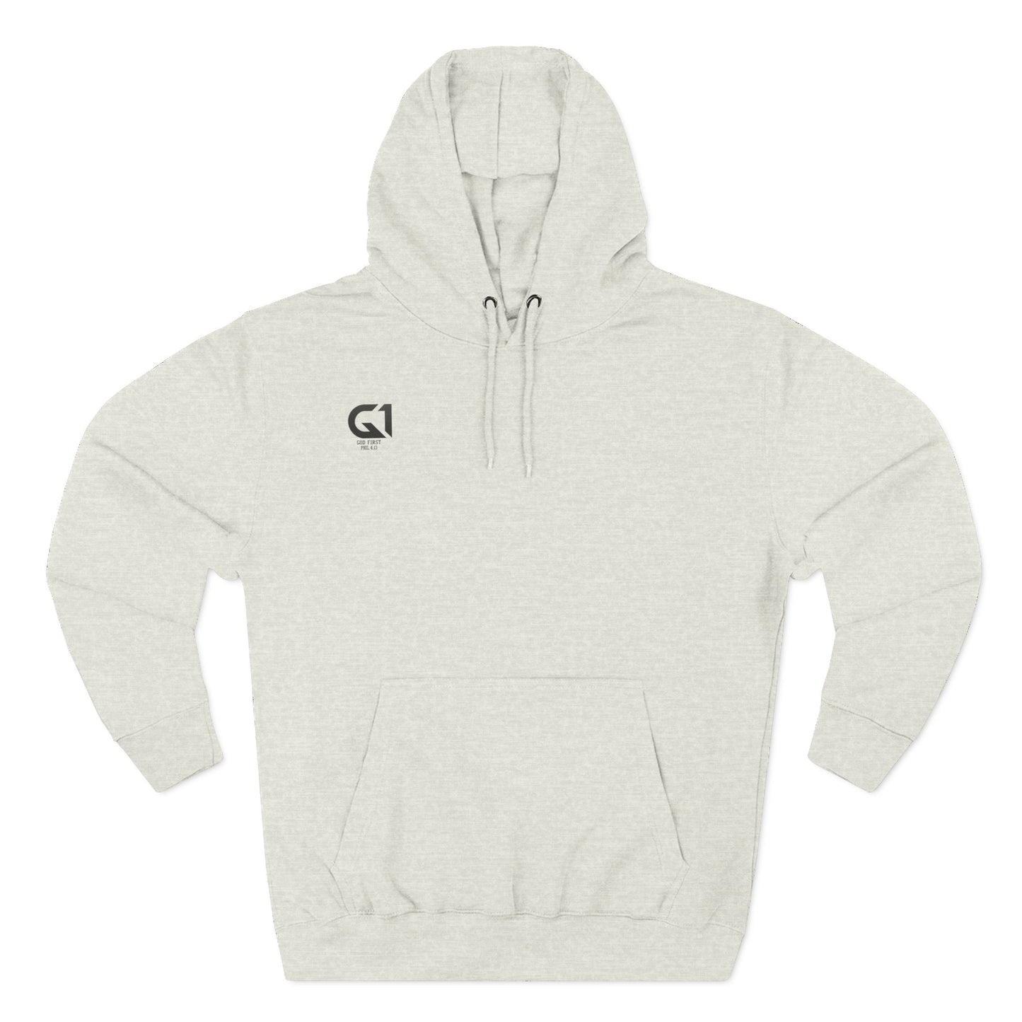 Inspirational Three-Panel Fleece Hoodie, Motivational Sweatshirt, Faith-Based Apparel, Casual Christian Wear, Gift for Him/Her
