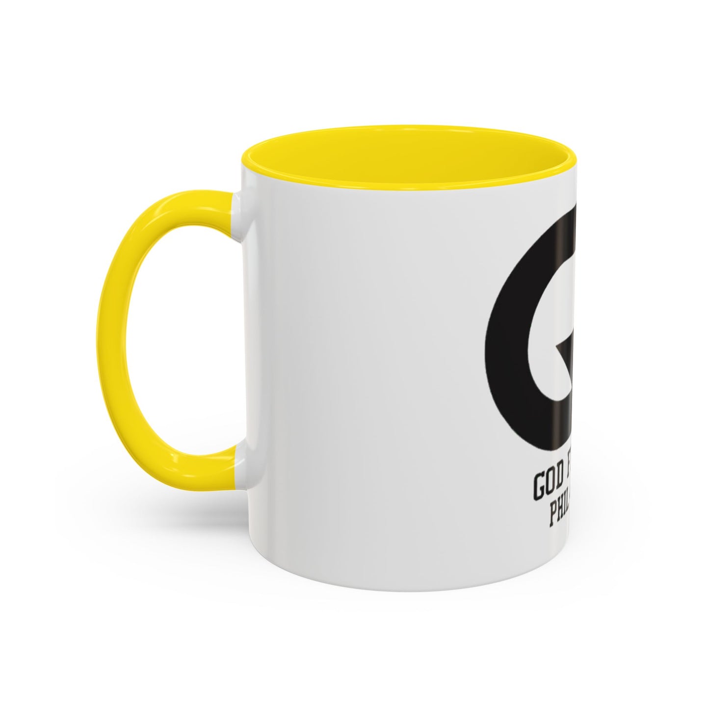 Inspiring Accent Coffee Mug - "God First" Design - 11oz & 15oz