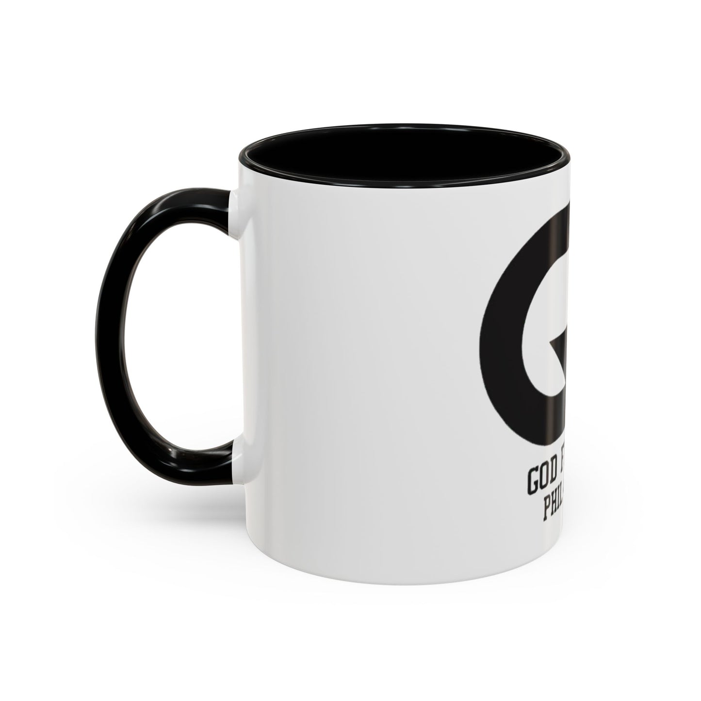 Inspiring Accent Coffee Mug - "God First" Design - 11oz & 15oz