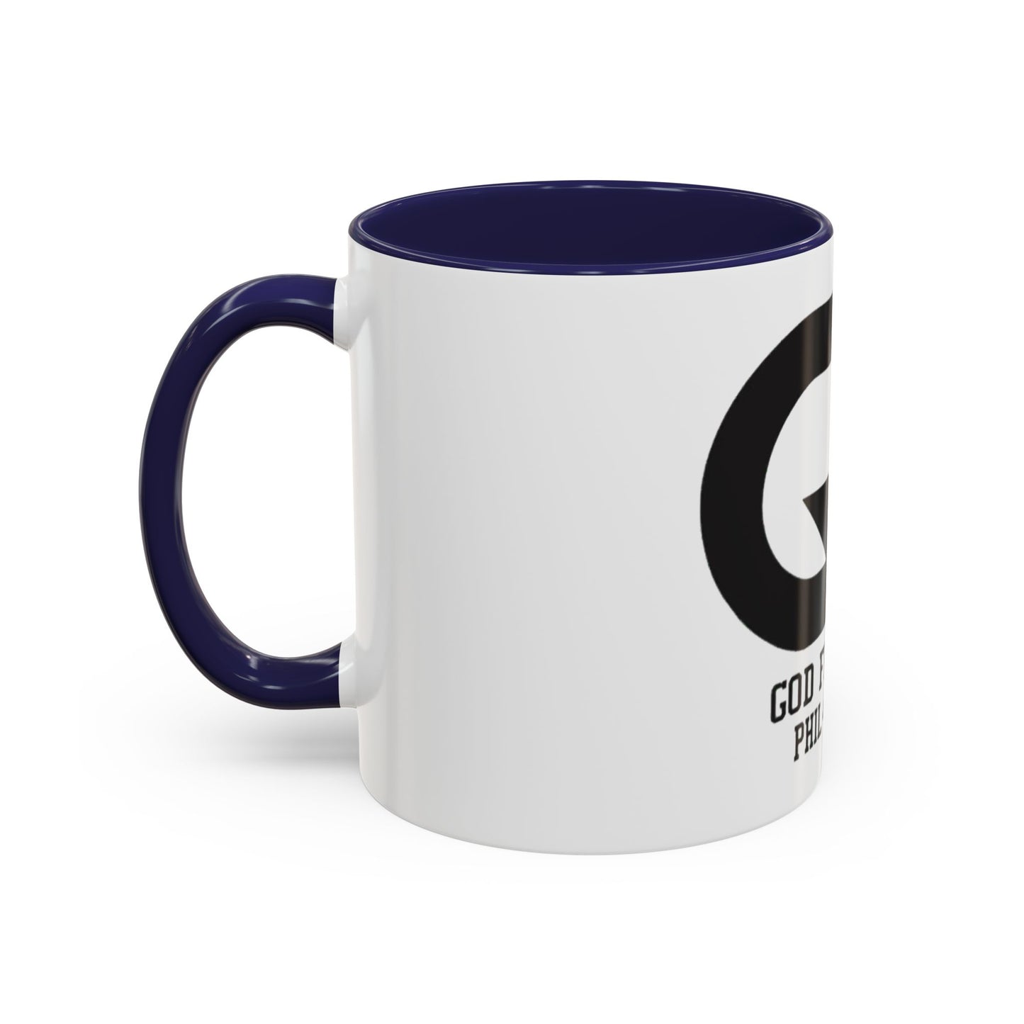 Inspiring Accent Coffee Mug - "God First" Design - 11oz & 15oz