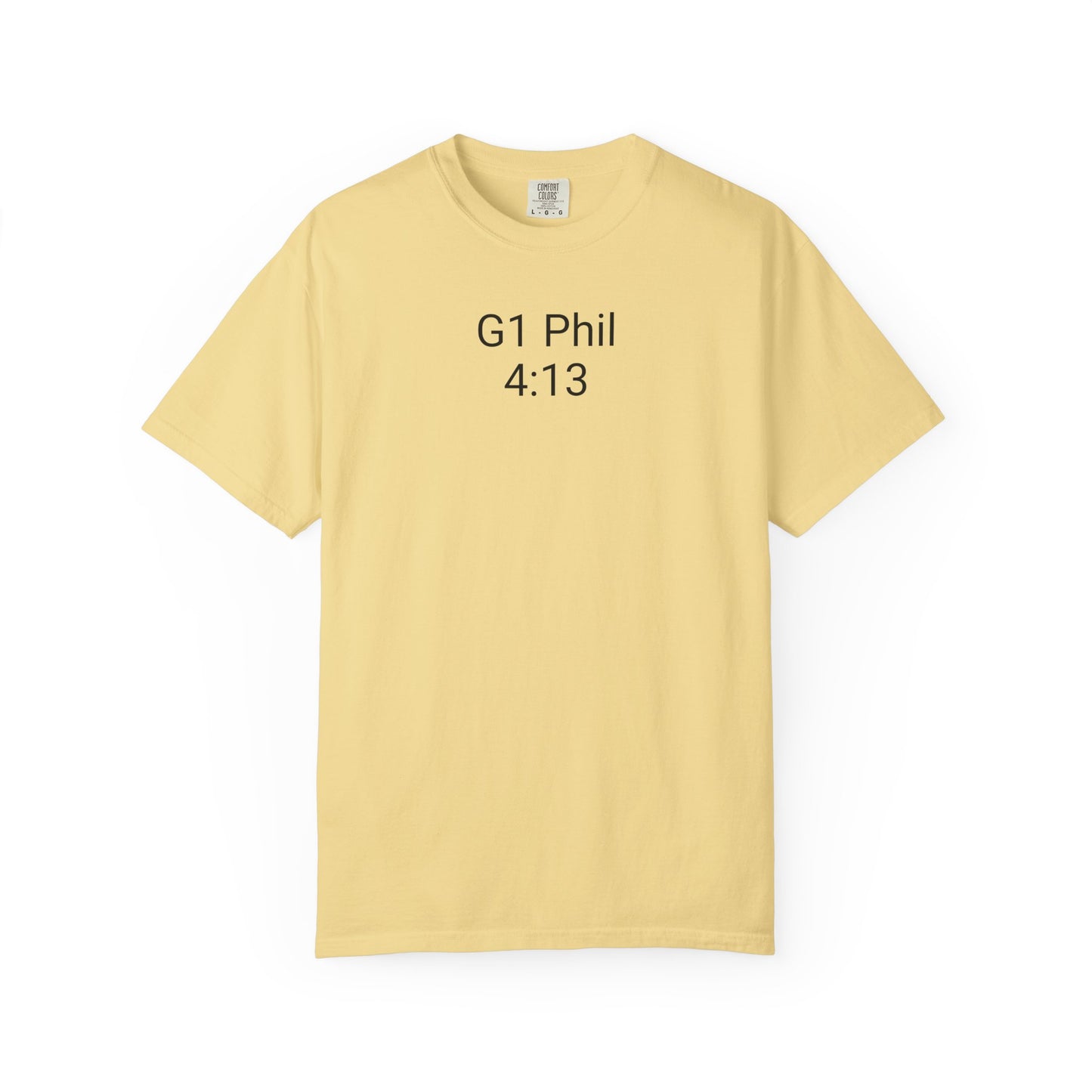 Inspirational Unisex T-Shirt with G1 Phil 4:13 Design