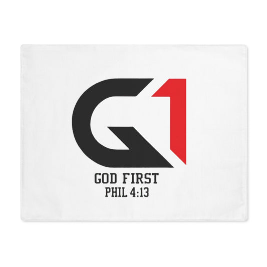 Faith-Inspired Placemat, Motivational Dining Decor, God First Phil 4:13 Table Setting, Home Blessing Gift, Christian Kitchen Accessories