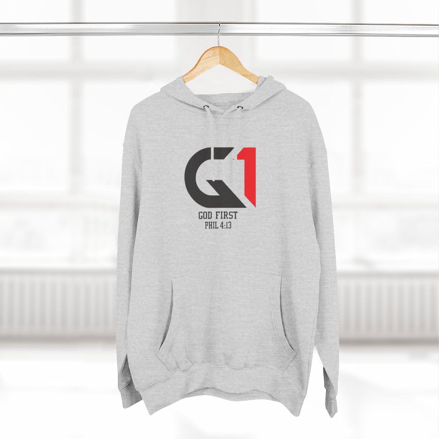 Faith-Driven Fleece Hoodie - God First, Inspirational Wear for Men and Women, Perfect for Casual Days, Gift for Graduations, Holidays, [...]