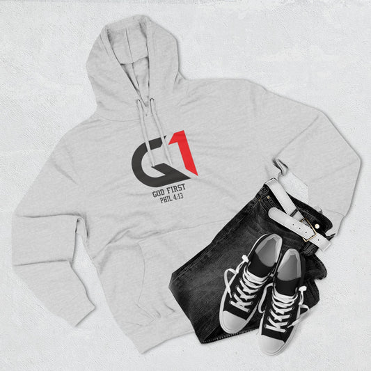 Faith-Driven Fleece Hoodie - God First, Inspirational Wear for Men and Women, Perfect for Casual Days, Gift for Graduations, Holidays, [...]