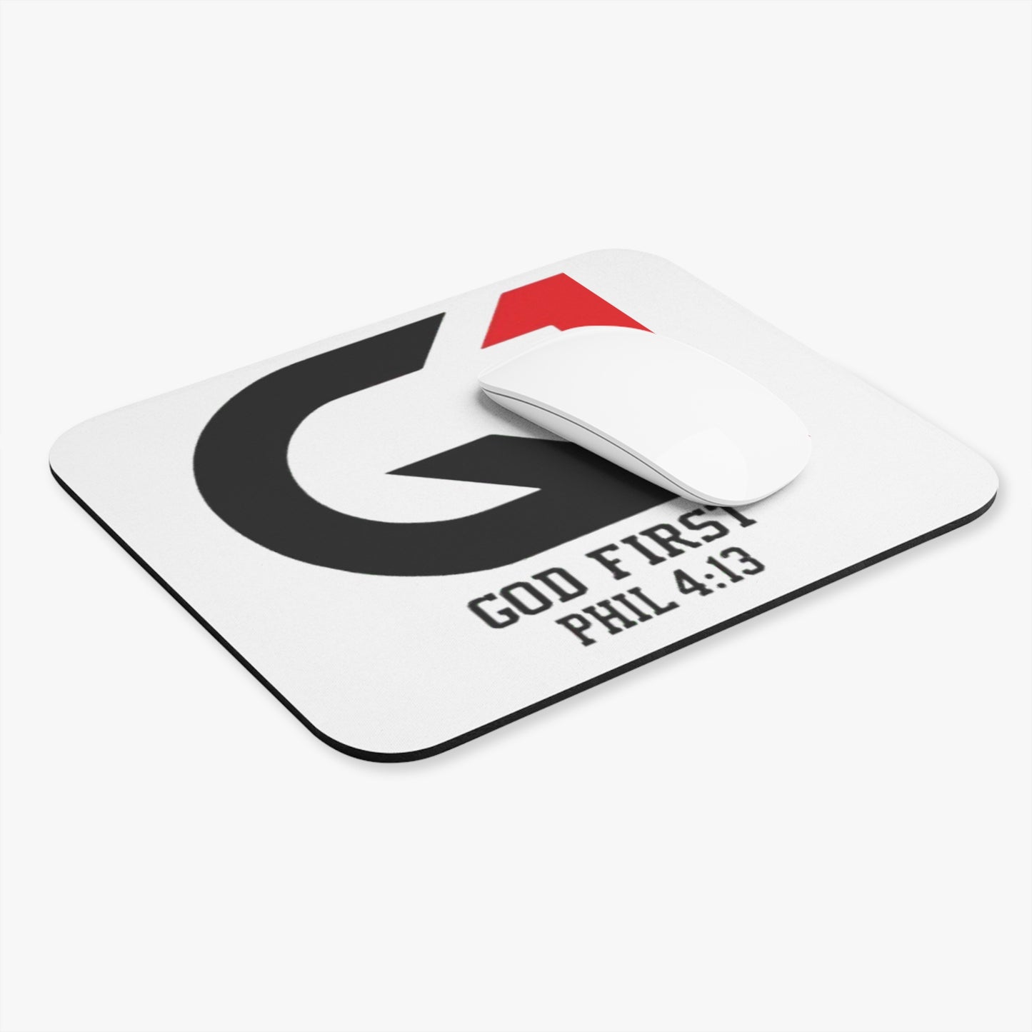 Inspirational Mouse Pad, God First Desk Accessory, Christian Gifts, Office Decor, Computer Accessories, Faith-Based Decor