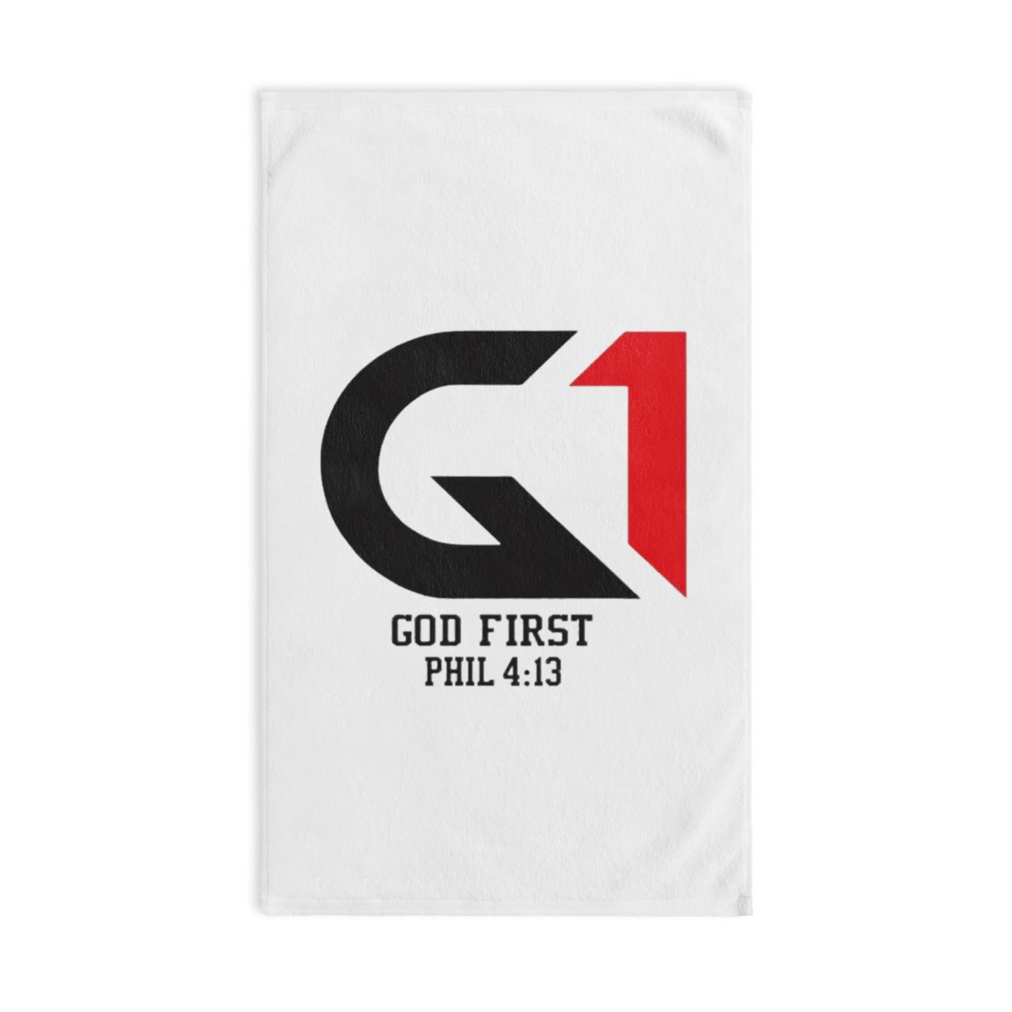Inspirational God First Hand Towel - Motivational Décor for Faith-Based Living
