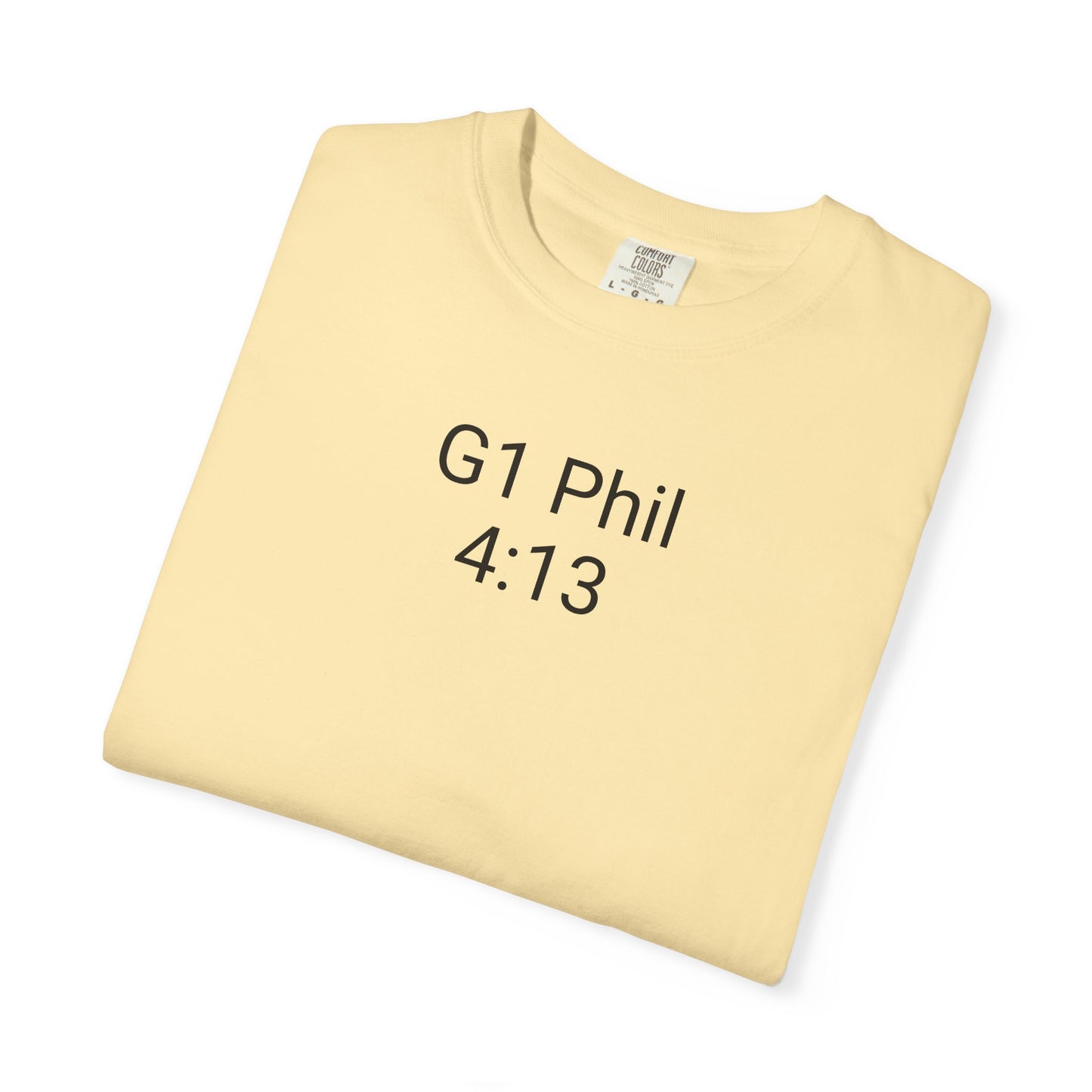 Inspirational Unisex T-Shirt with G1 Phil 4:13 Design