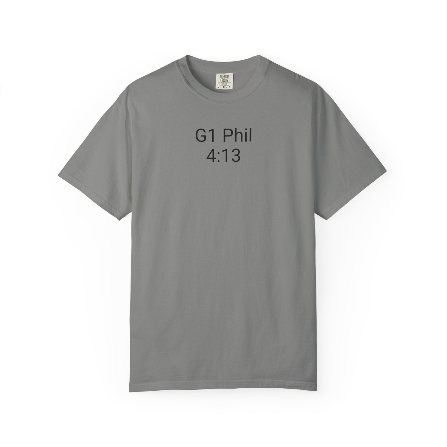 Inspirational Unisex T-Shirt with G1 Phil 4:13 Design