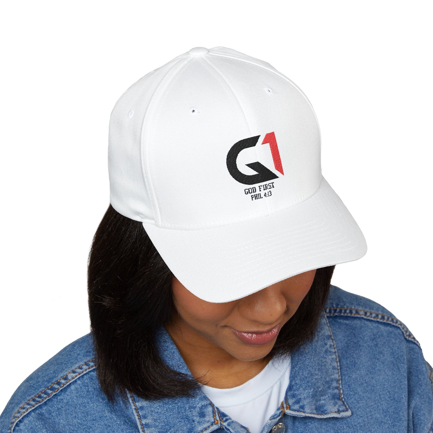 Structured Embroidered Cap - 'G1' Logo | Stylish Headwear for Everyday Wear