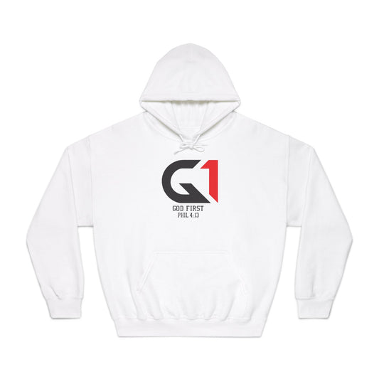 Inspirational Hoodie - God First Sweatshirt, Faith Apparel, Casual Wear, Christian Gift, Everyday Comfort