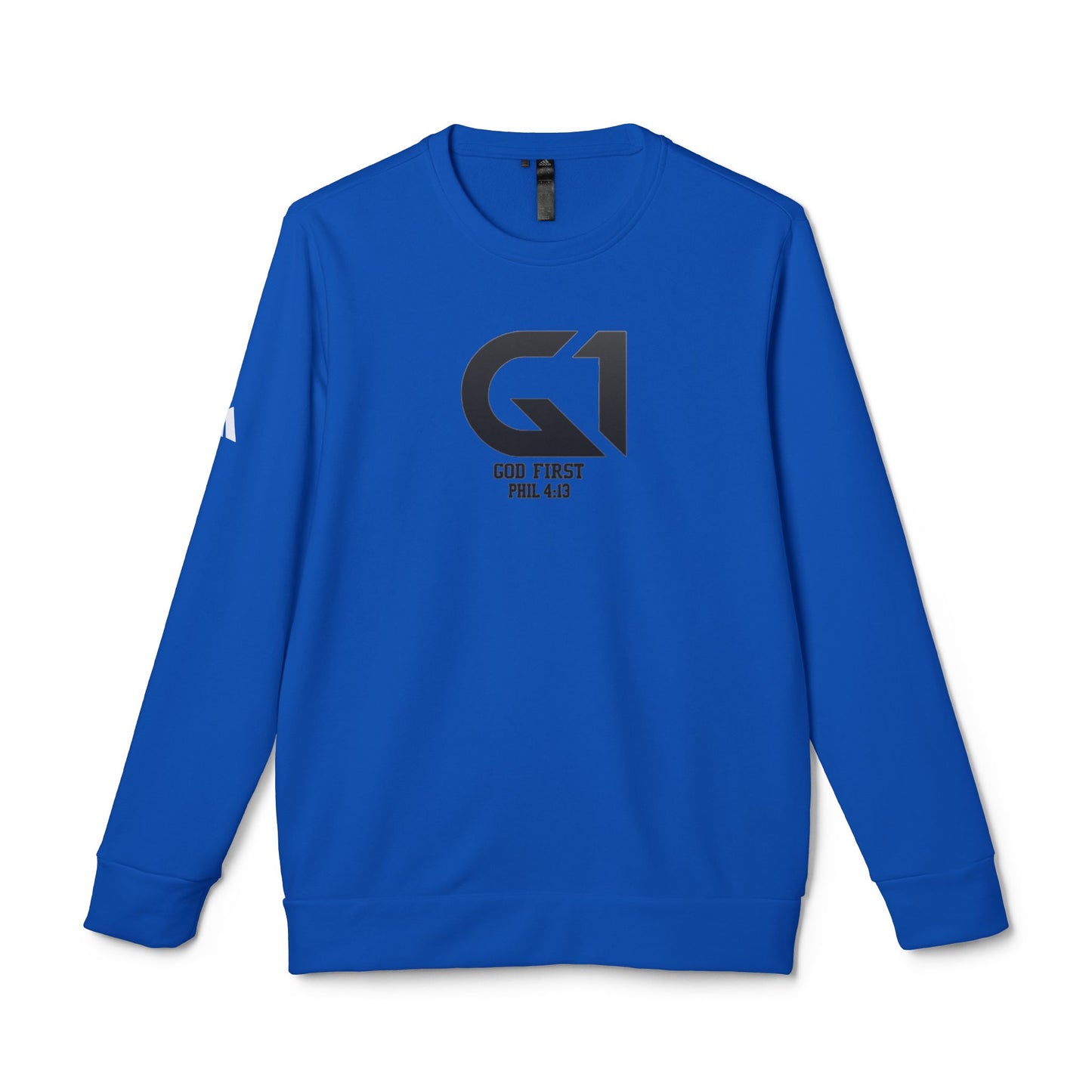 Unisex Fleece Crewneck Sweatshirt - God First, Faith Apparel, Comfort Wear, Inspirational Gift, Casual Fashion
