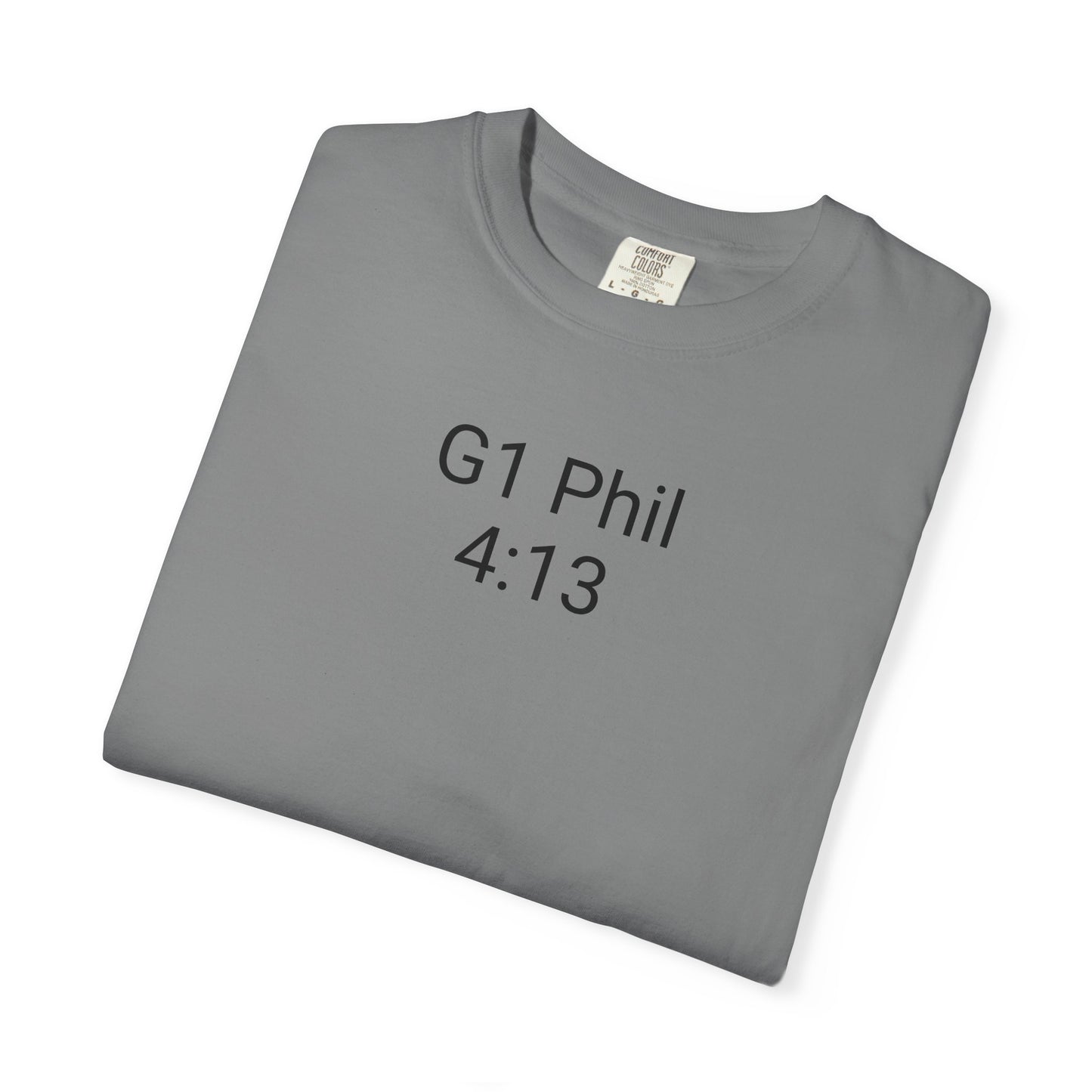 Inspirational Unisex T-Shirt with G1 Phil 4:13 Design