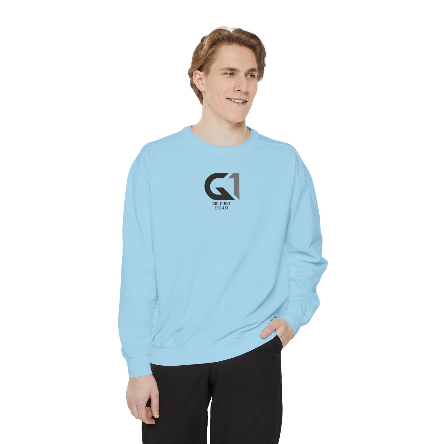 Cool Casual Unisex Garment-Dyed Sweatshirt