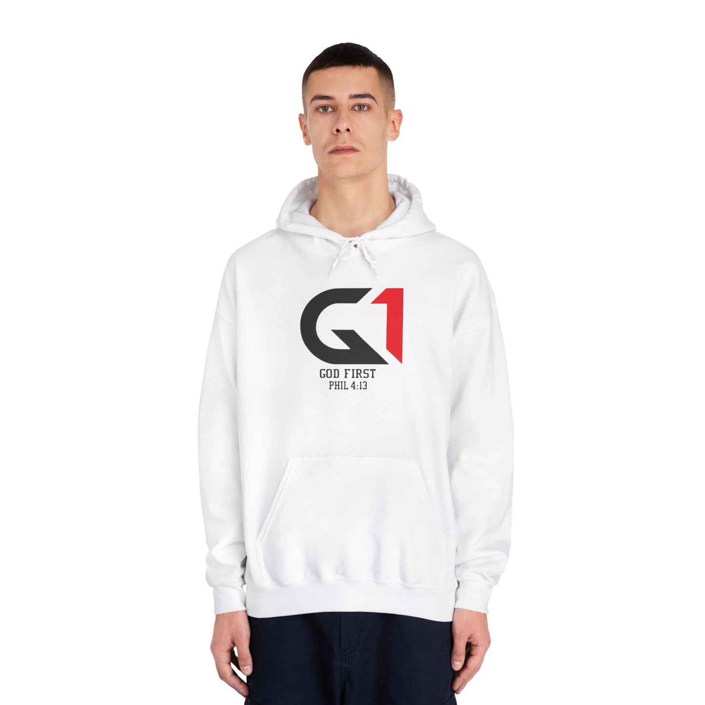 Inspirational Hoodie - God First Sweatshirt, Faith Apparel, Casual Wear, Christian Gift, Everyday Comfort