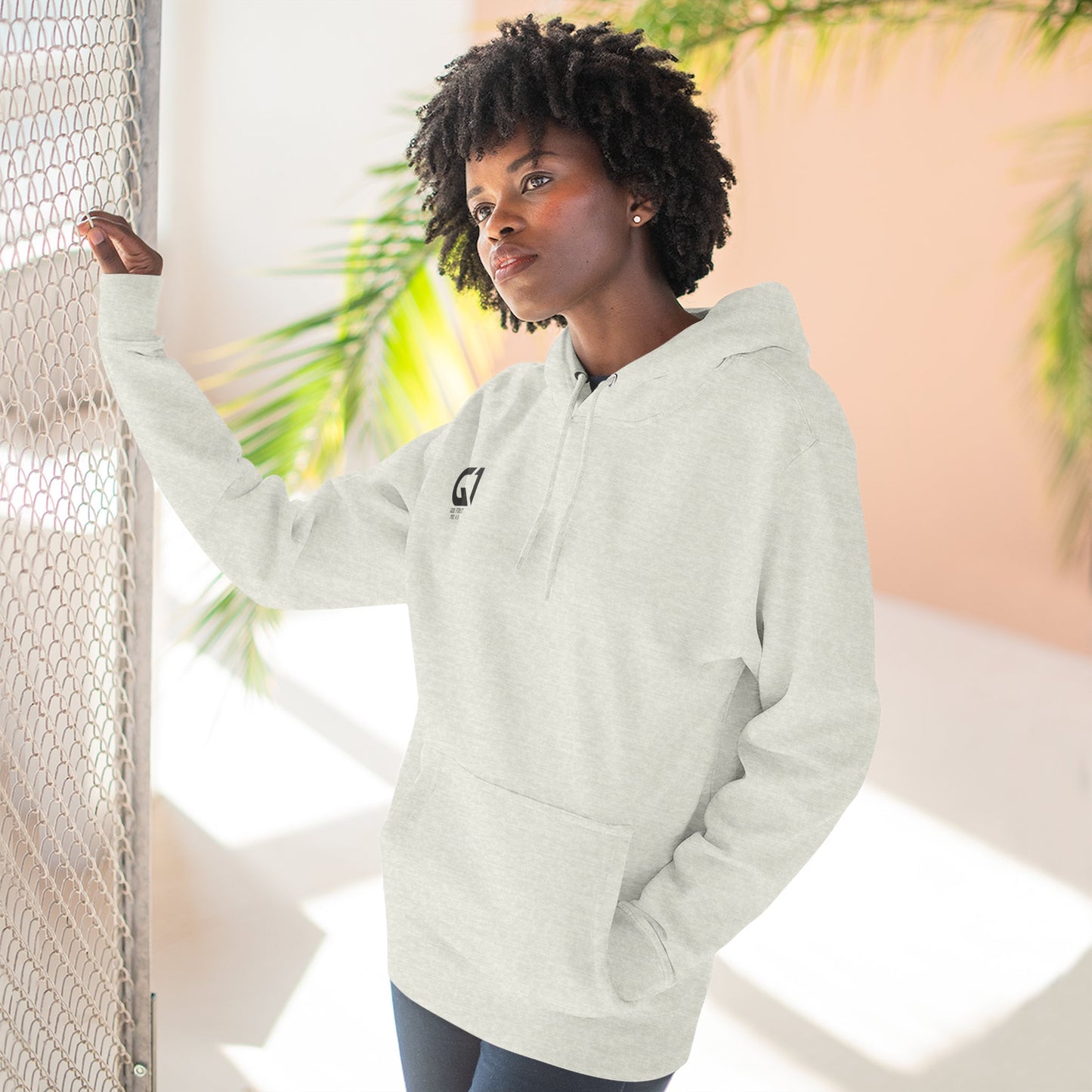 Inspirational Three-Panel Fleece Hoodie, Motivational Sweatshirt, Faith-Based Apparel, Casual Christian Wear, Gift for Him/Her