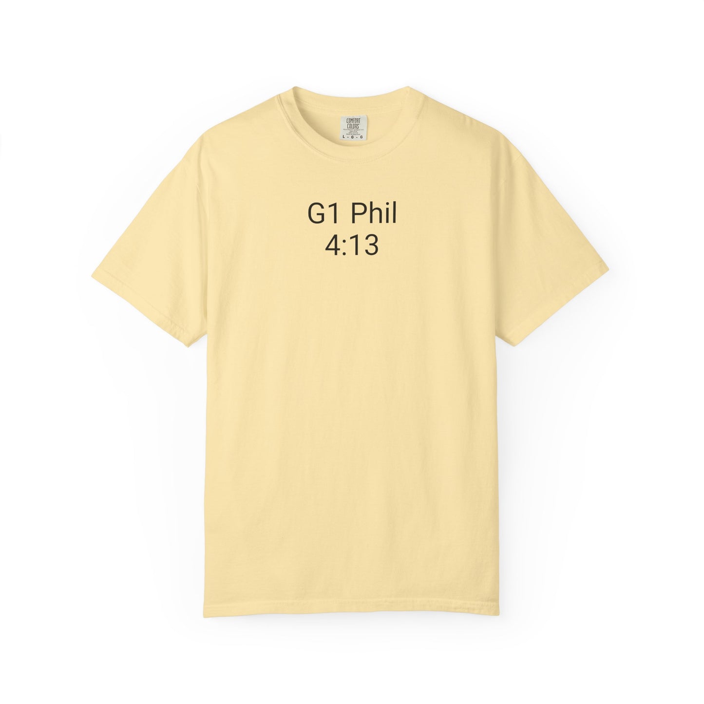 Inspirational Unisex T-Shirt with G1 Phil 4:13 Design