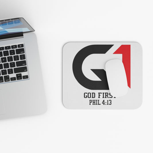 Inspirational Mouse Pad, God First Desk Accessory, Christian Gifts, Office Decor, Computer Accessories, Faith-Based Decor
