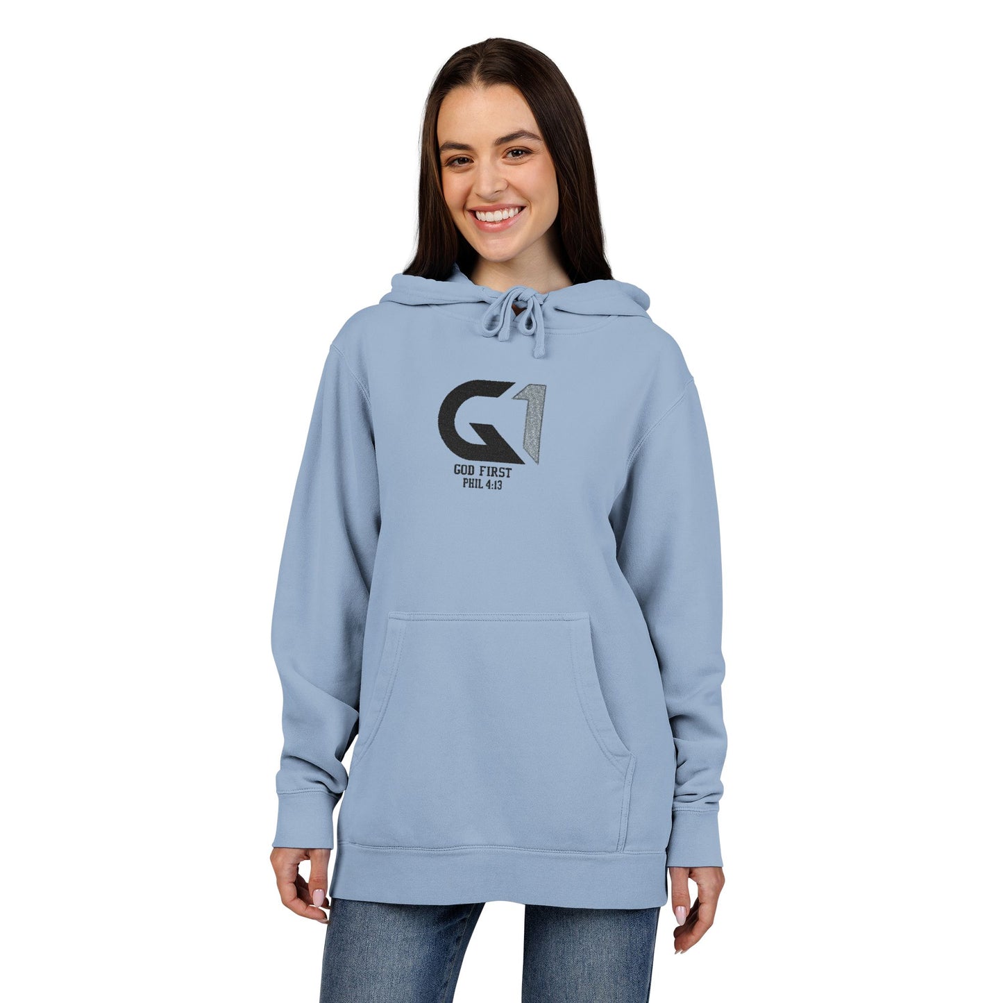 Unisex Pigment-Dyed Hoodie (Embroidery)