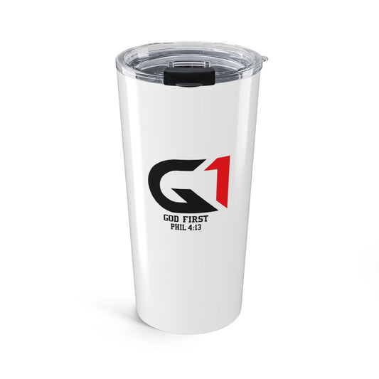 20oz Inspirational Tumbler - God First | Travel Mug | Christian Gift | Motivational Drinkware | Daily Encouragement | Faith-Based Tumblers