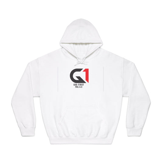 Inspirational Hoodie - God First Sweatshirt, Faith Apparel, Casual Wear, Christian Gift, Everyday Comfort