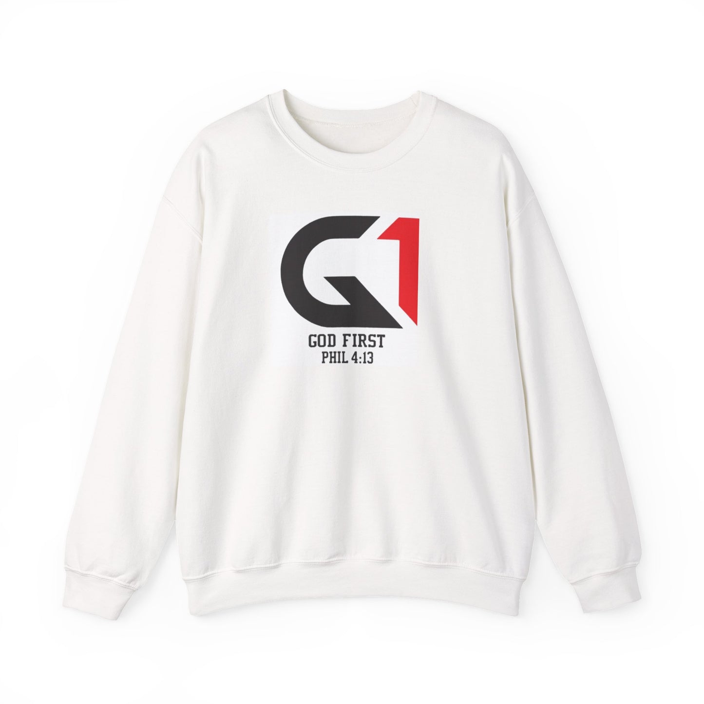 Faithful Crewneck Sweatshirt for Everyday Comfort, Motivational Gift, Casual Wear, Christian Apparel, God First