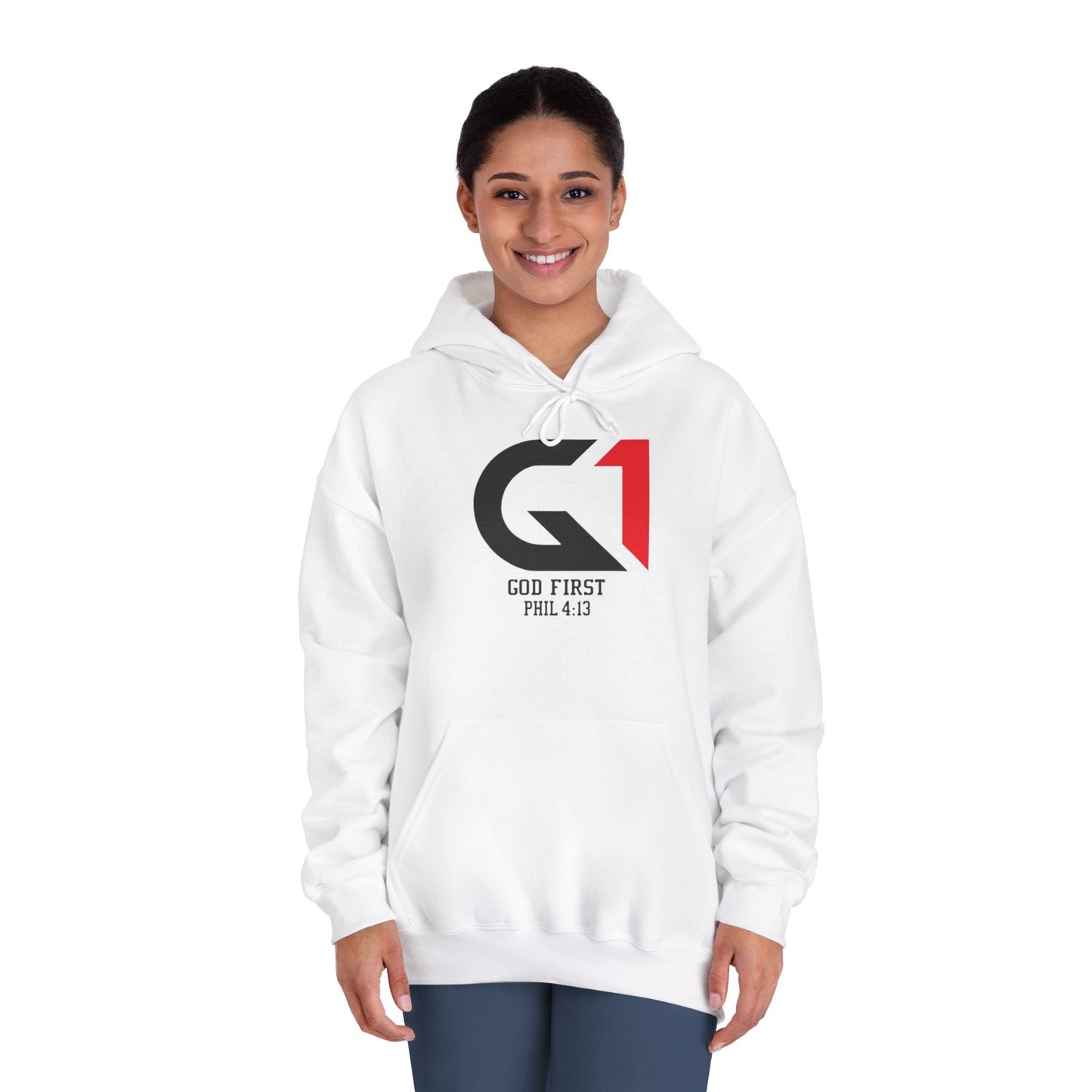 Inspirational Hoodie - God First Sweatshirt, Faith Apparel, Casual Wear, Christian Gift, Everyday Comfort