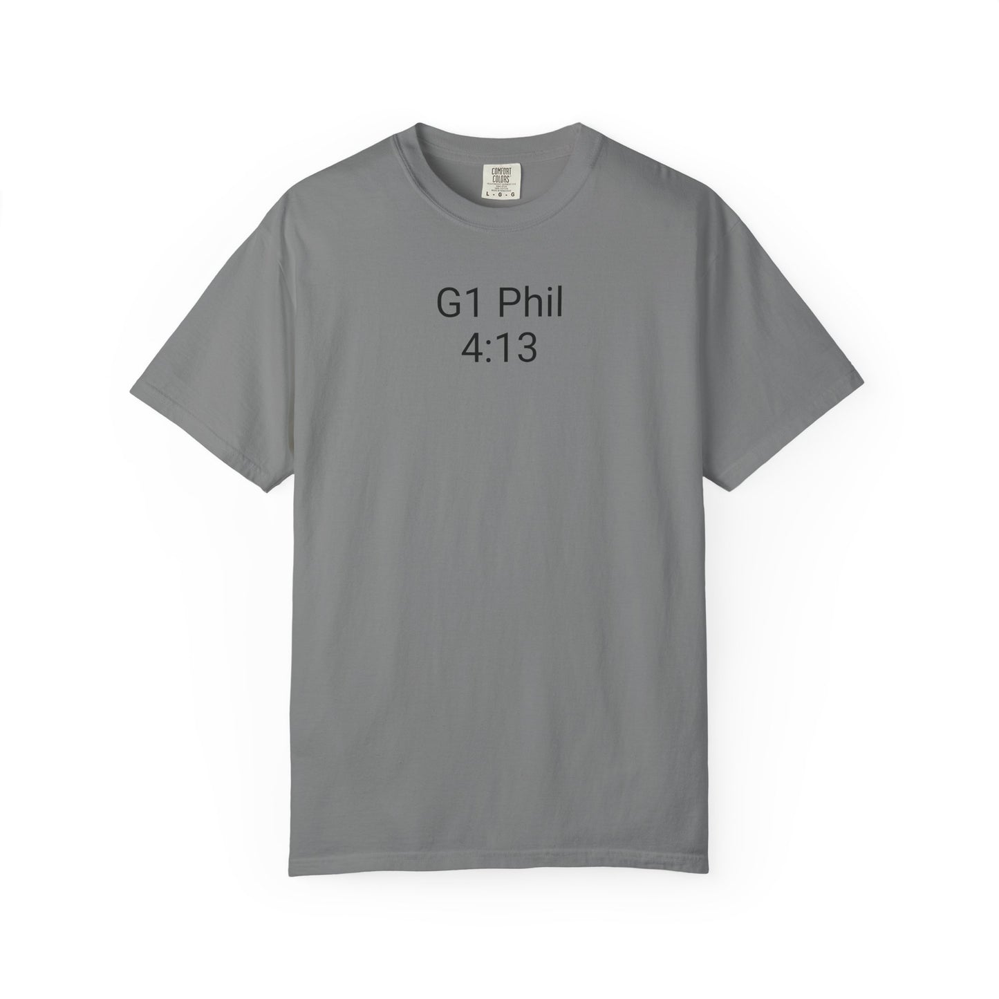 Inspirational Unisex T-Shirt with G1 Phil 4:13 Design