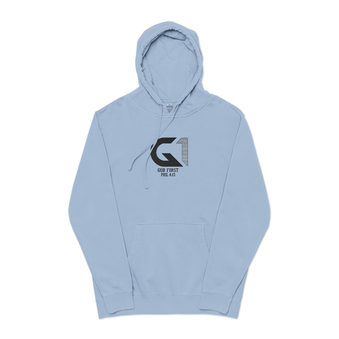 Unisex Pigment-Dyed Hoodie (Embroidery)